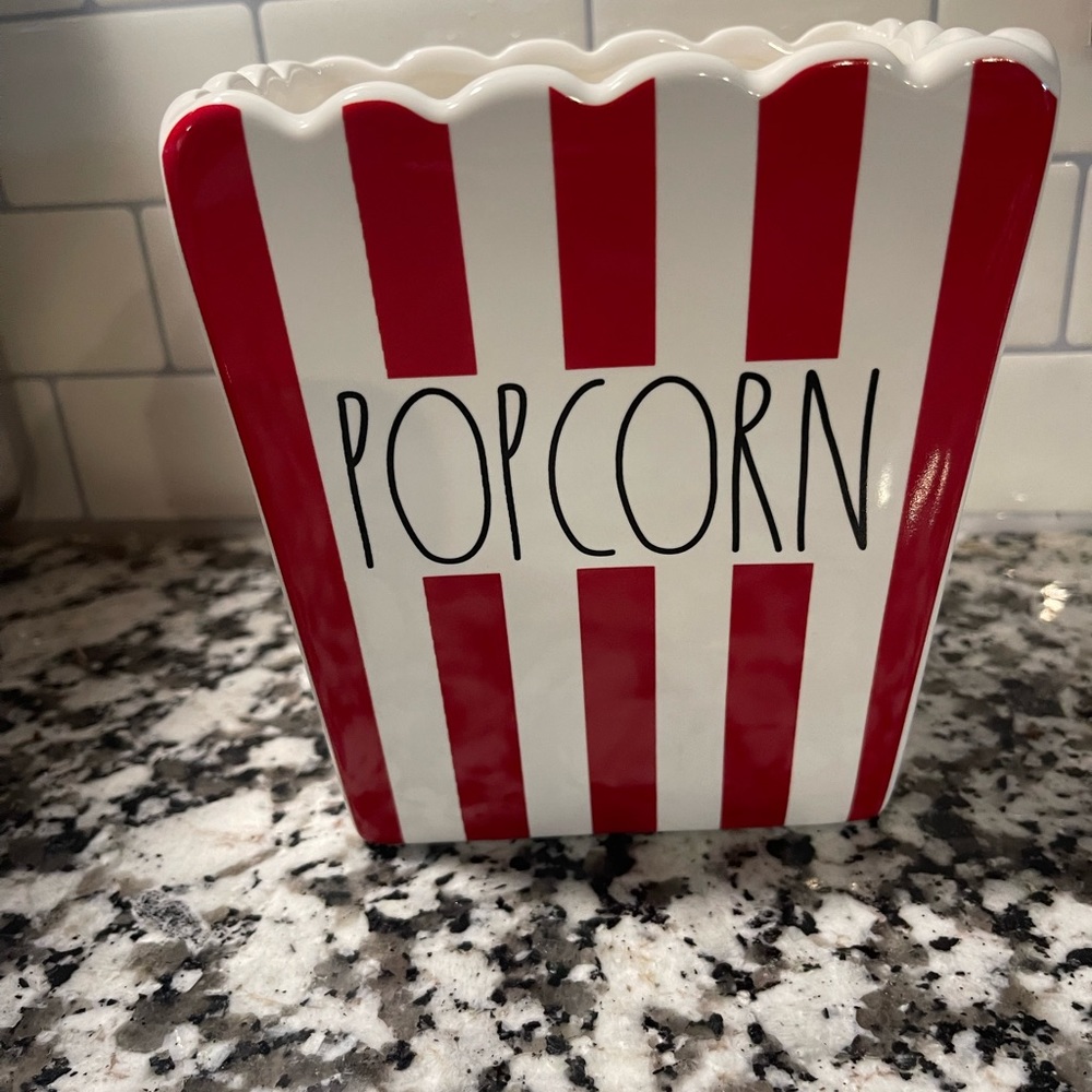 Rae Dunn ceramic popcorn bag